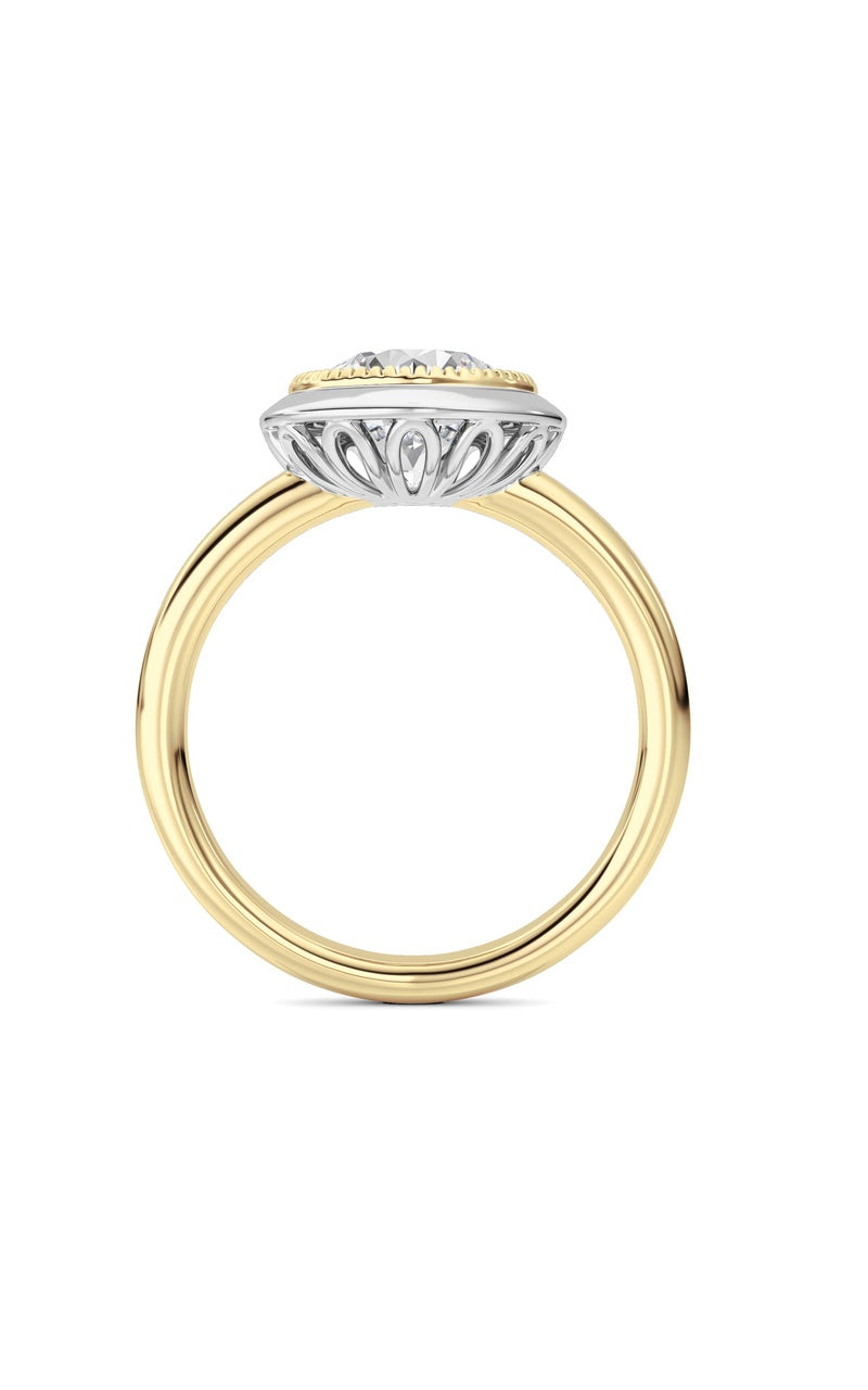 14K Yellow Gold, 14K White Gold Ring KJ03074R.RD-2-26F