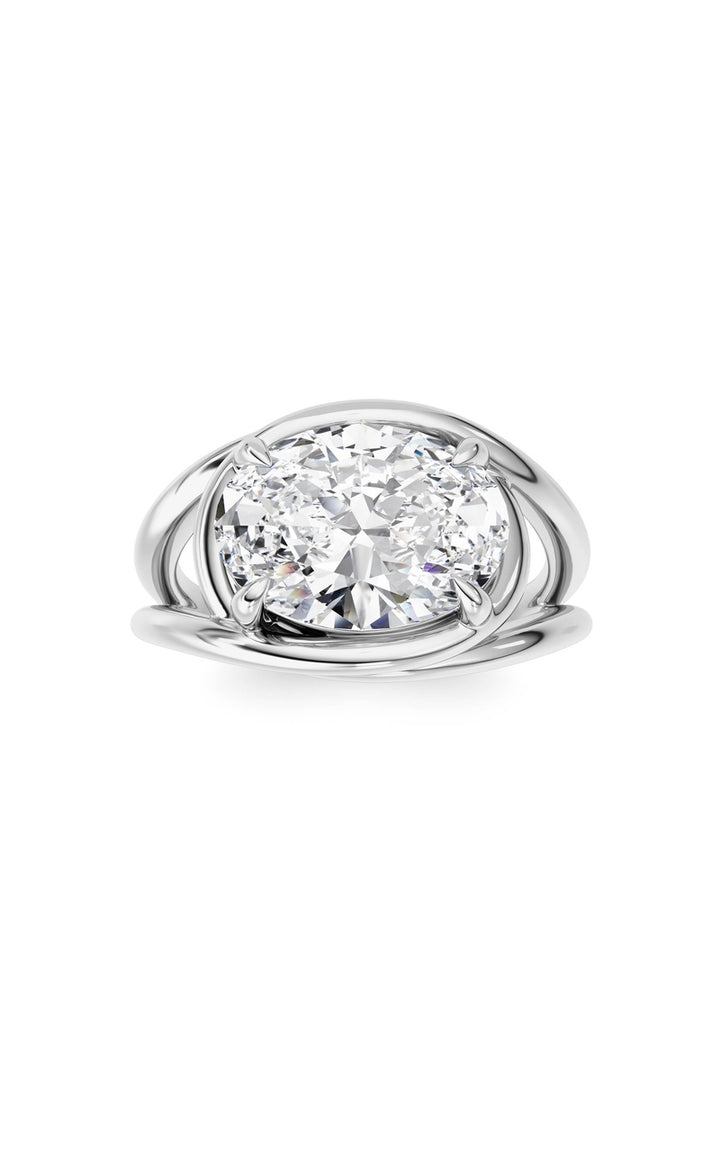 14K White Gold Ring KJ03285R.OV-3-21F