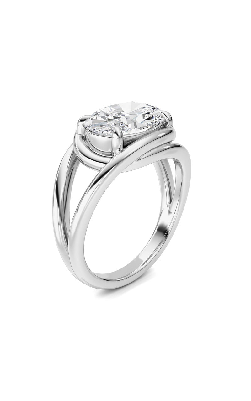 14K White Gold Ring KJ03285R.OV-3-21F