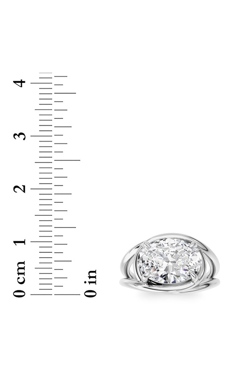 14K White Gold Ring KJ03285R.OV-3-21F