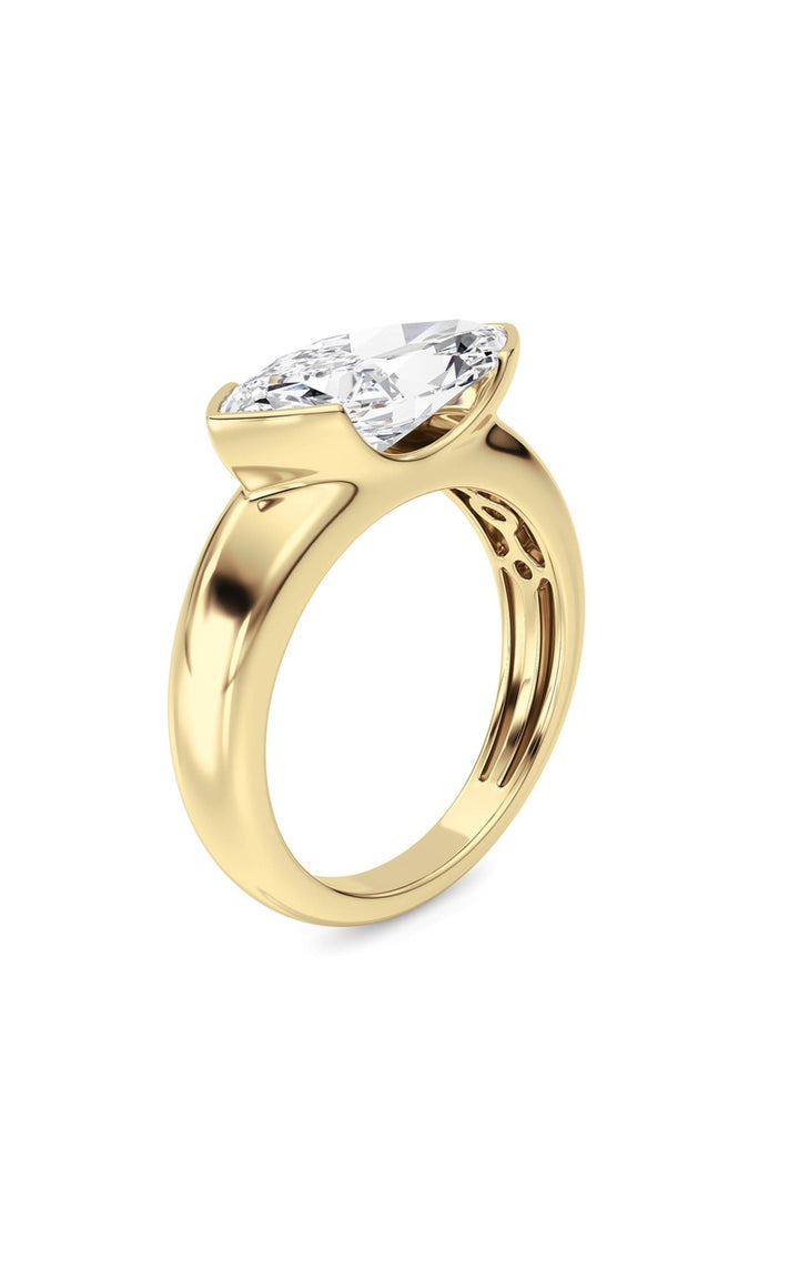 14K White Gold Ring KJ03288R.MQ-3-21F
