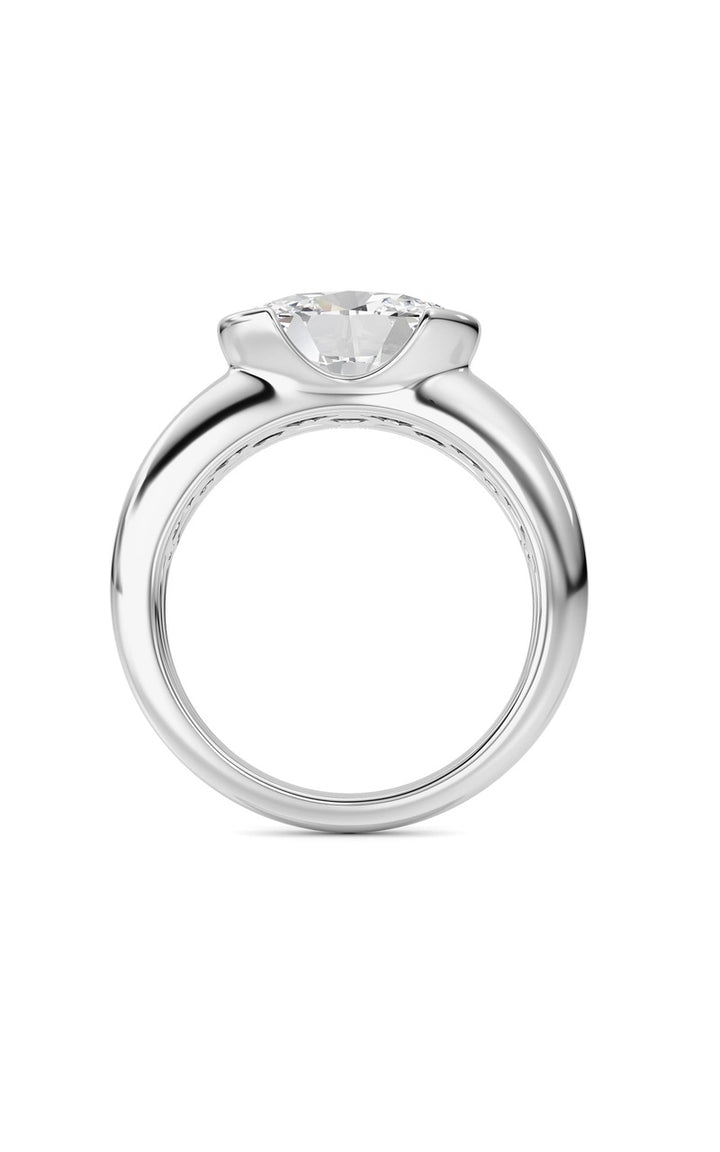 14K White Gold Ring KJ03288R.OV-3-21F