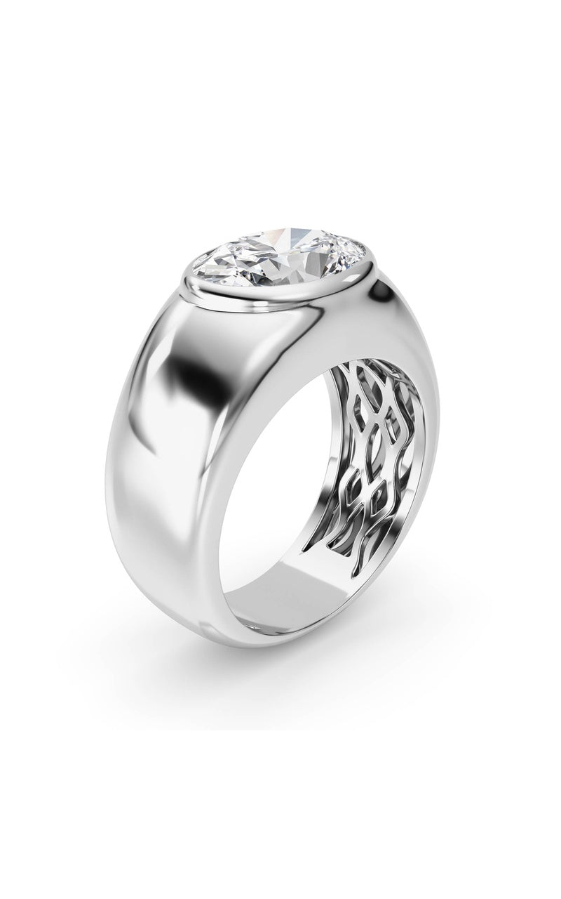 14K White Gold Ring KJ03293R.OV-3-21F
