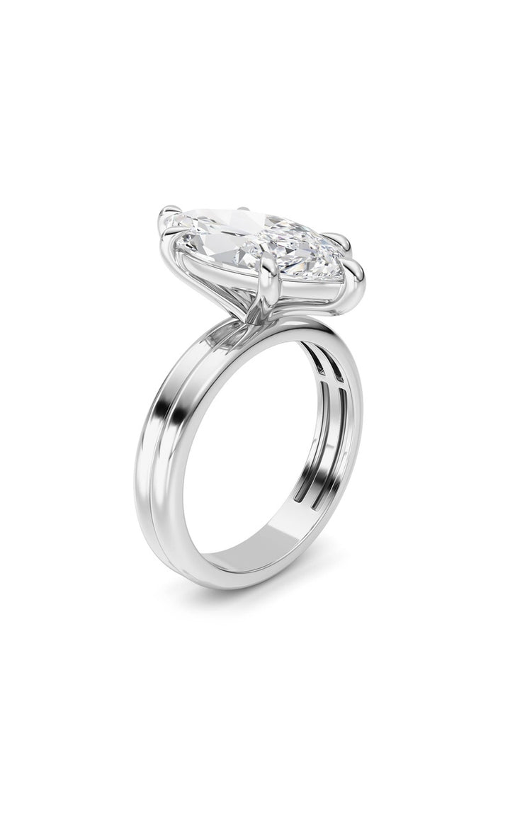 14K White Gold Ring KJ03302R.MQ-4-21F