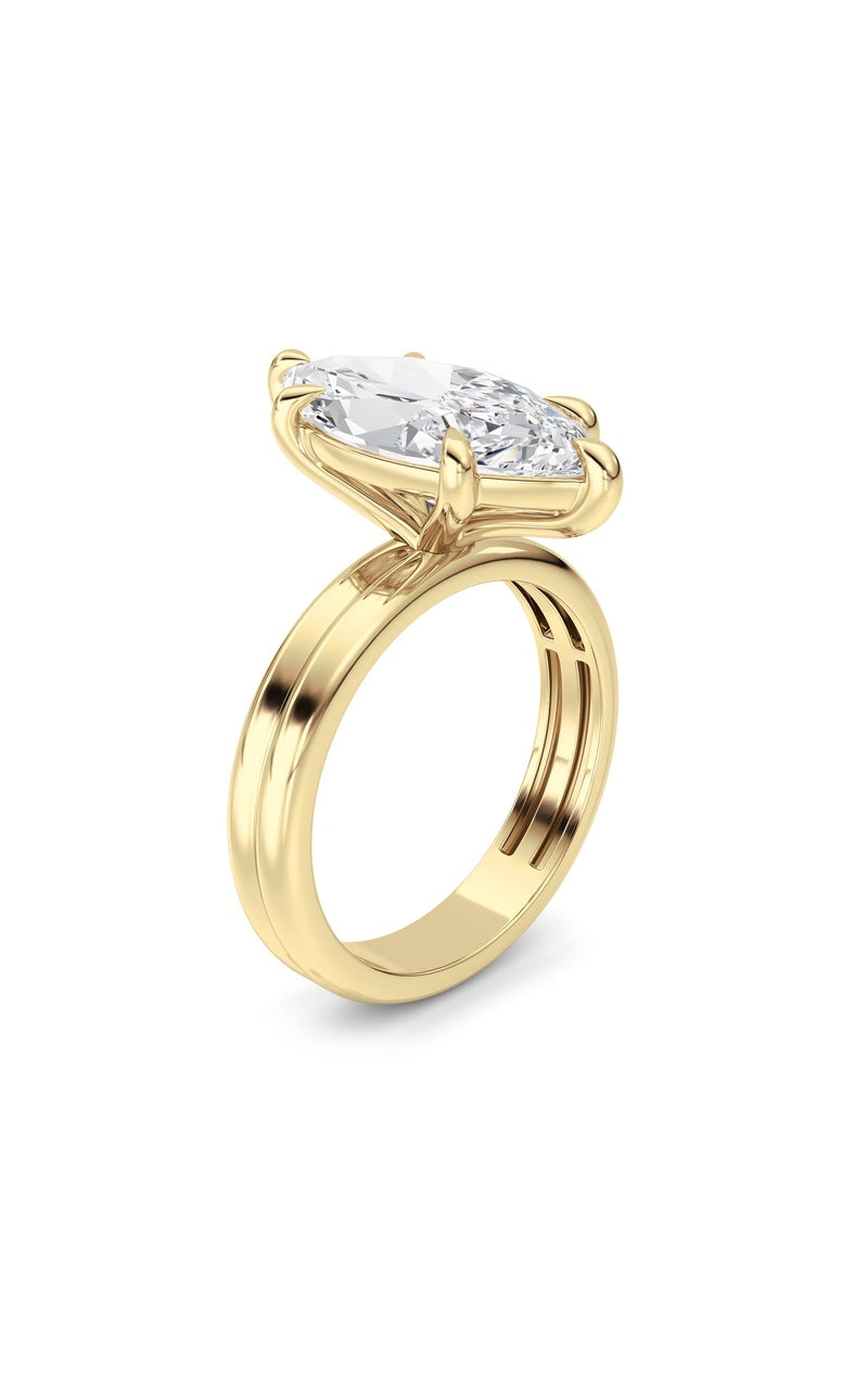 14K White Gold Ring KJ03302R.MQ-4-21F