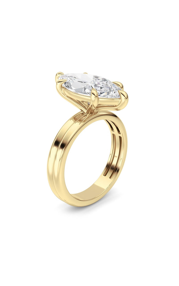 14K White Gold Ring KJ03302R.MQ-4-21F