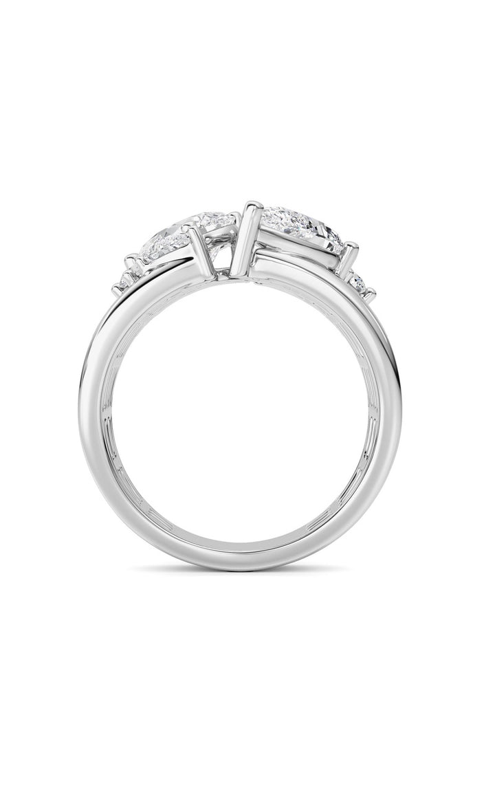 14K White Gold Ring KJ03307R.PS-RD-2.5-21F