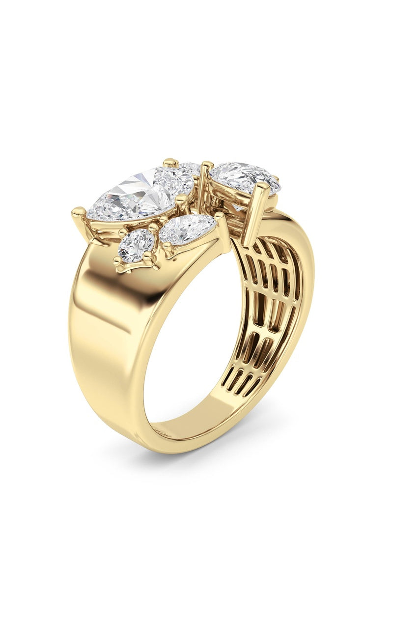 14K White Gold Ring KJ03307R.PS-RD-2.5-21F