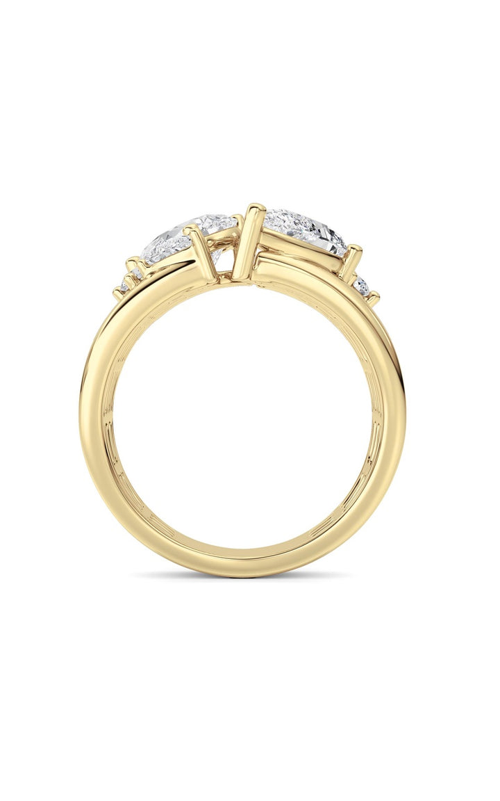 14K White Gold Ring KJ03307R.PS-RD-2.5-21F