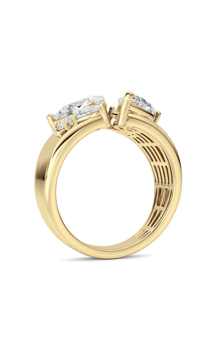 14K White Gold Ring KJ03307R.PS-RD-2.5-21F