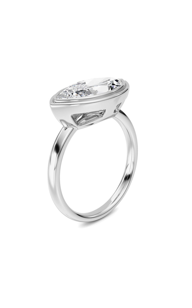 14K White Gold Ring KJ03333R.MQ-3-21F