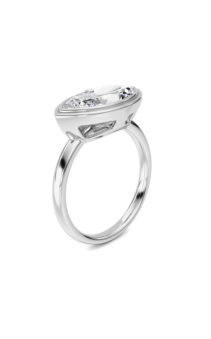 14K White Gold Ring KJ03333R.MQ-3-21F