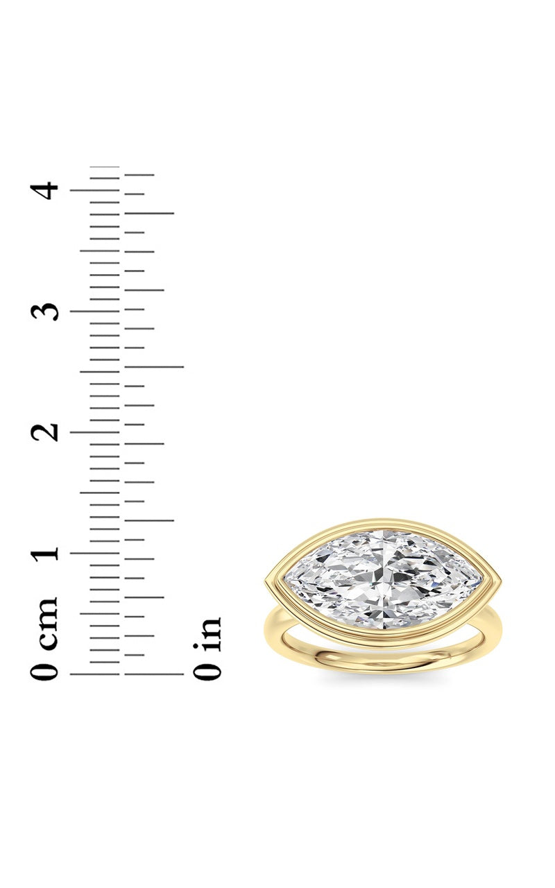 14K White Gold Ring KJ03333R.MQ-3-21F