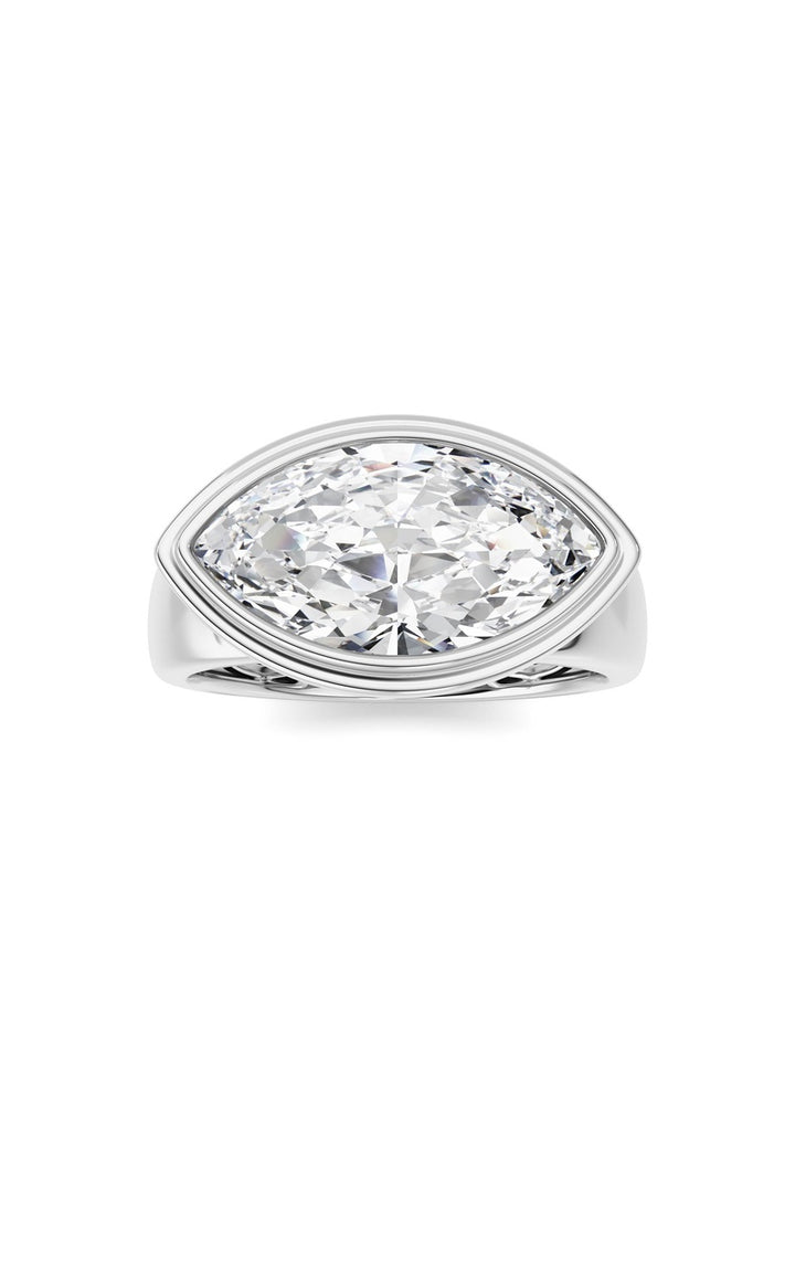 14K White Gold Ring KJ03334R.MQ-3-21F