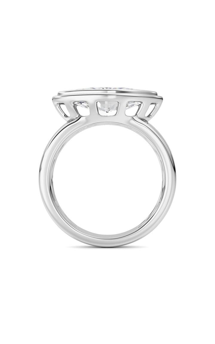 14K White Gold Ring KJ03334R.MQ-3-21F