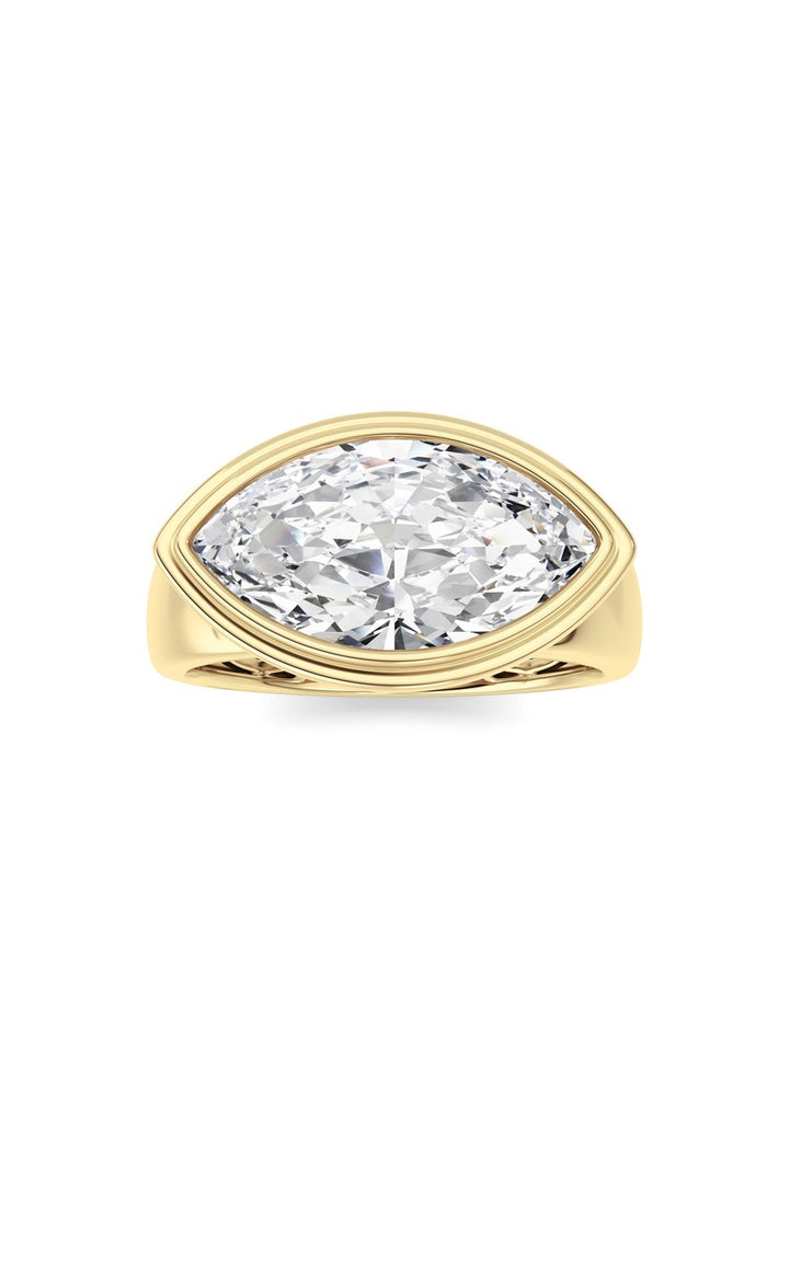 14K White Gold Ring KJ03334R.MQ-3-21F