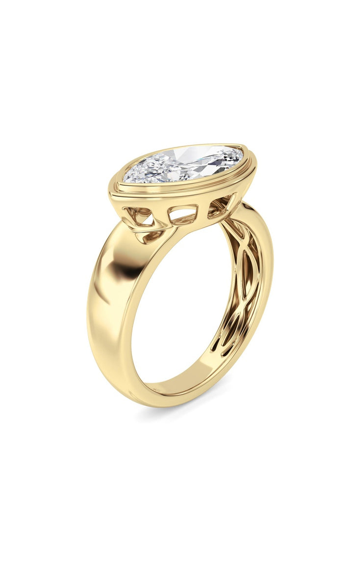 14K White Gold Ring KJ03334R.MQ-3-21F