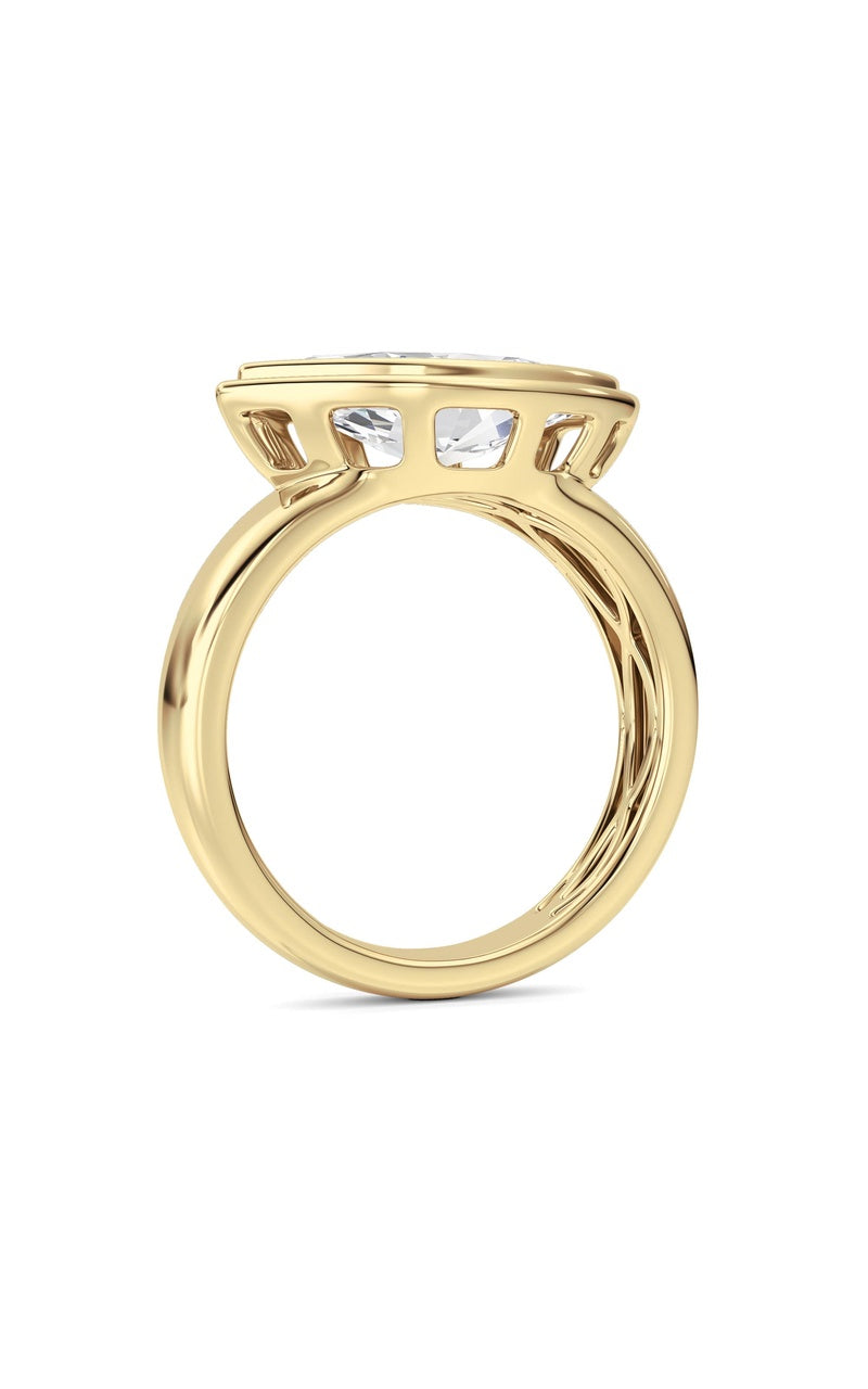 14K White Gold Ring KJ03334R.MQ-3-21F
