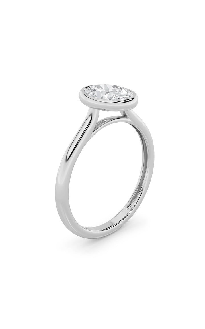 14K White Gold Ring KJ40039R.OV-1-21F