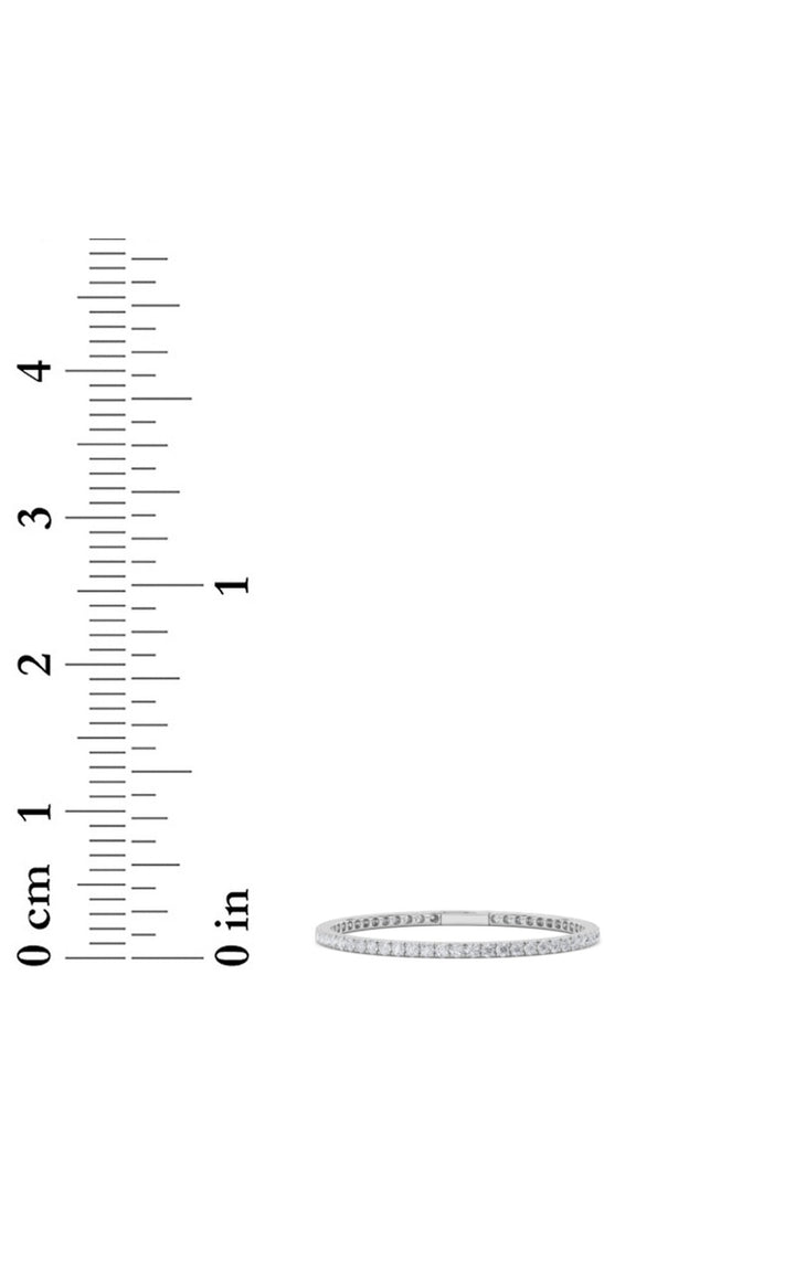 5.5Cttw Round Shaped Lab Grown Diamond (GVS)  Bracelet in 14K Gold