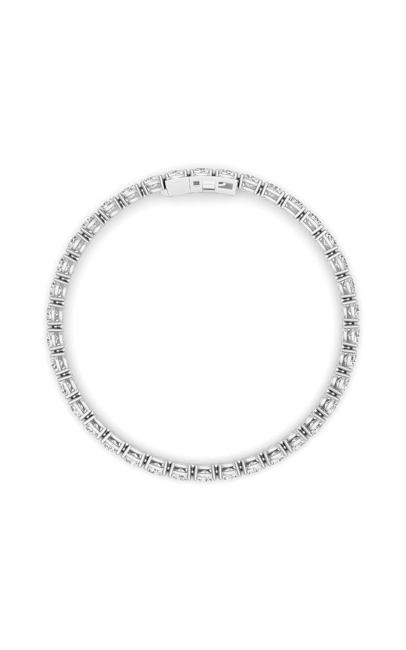 7Cttw Oval Shaped Lab Grown Diamond (F/VS) Tennis Bracelet in 14K Gold
