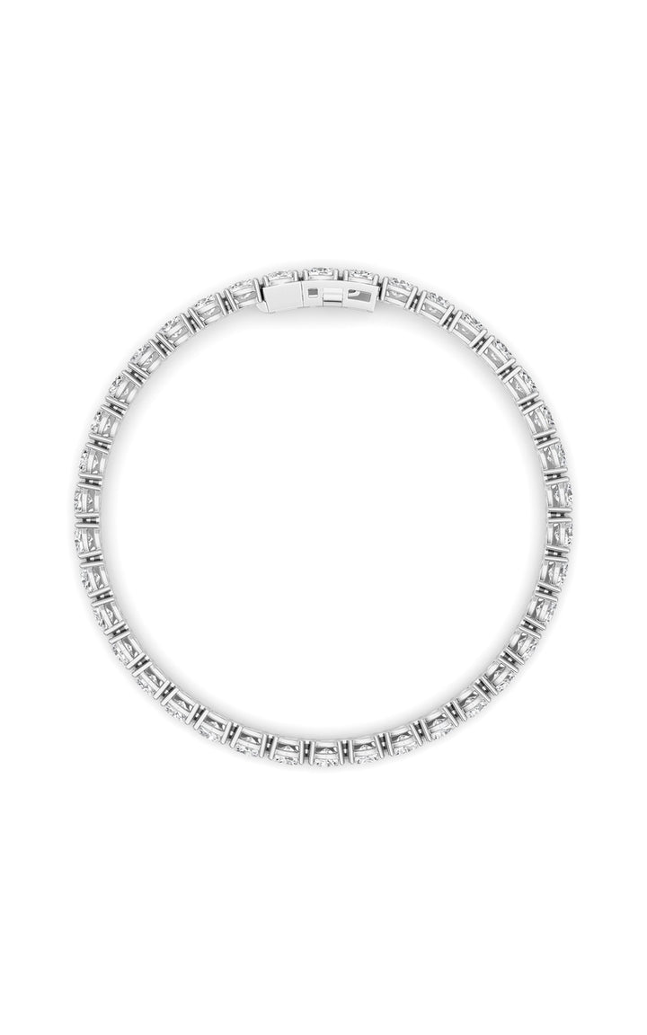 7Cttw Oval Shaped Lab Grown Diamond (F/VS) Tennis Bracelet in 14K Gold