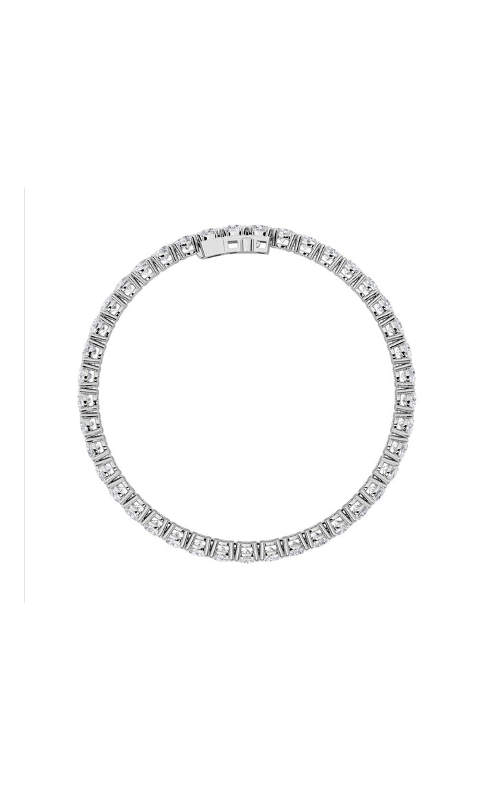 15Cttw Round Shaped Lab Grown Diamond (F/VS) Tennis Bracelet in 14K Gold