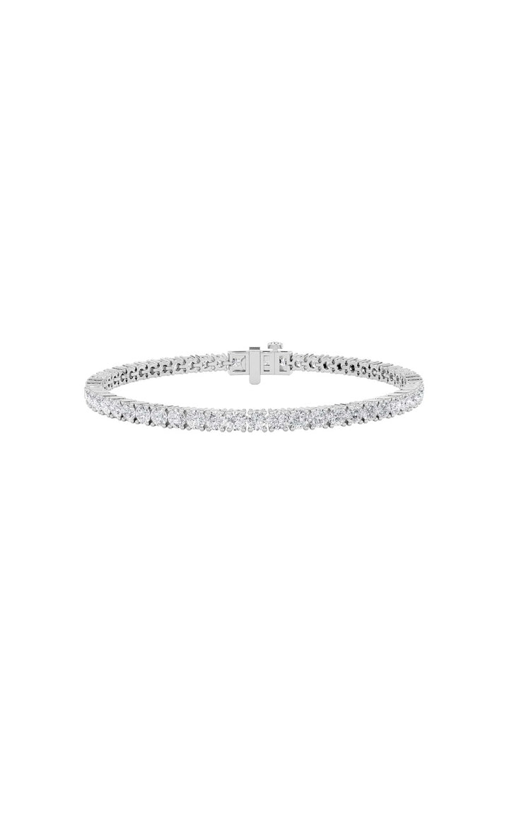 6Cttw Round Shaped Lab Grown Diamond (F/VS) Tennis Bracelet in 14K Gold