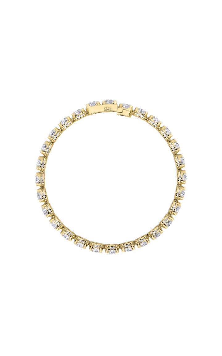 6Cttw Round Shaped Lab Grown Diamond (F/VS)  Bracelet in 14K Gold