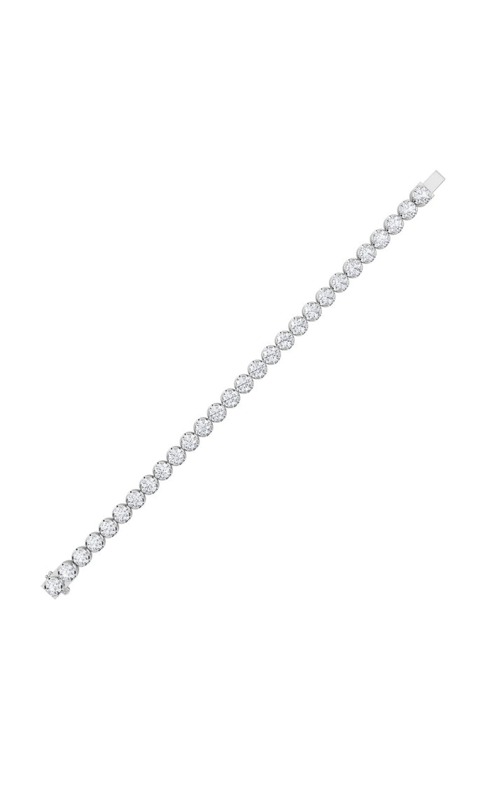 7Cttw Round Shaped Lab Grown Diamond (F/VS)  Bracelet in 14K Gold