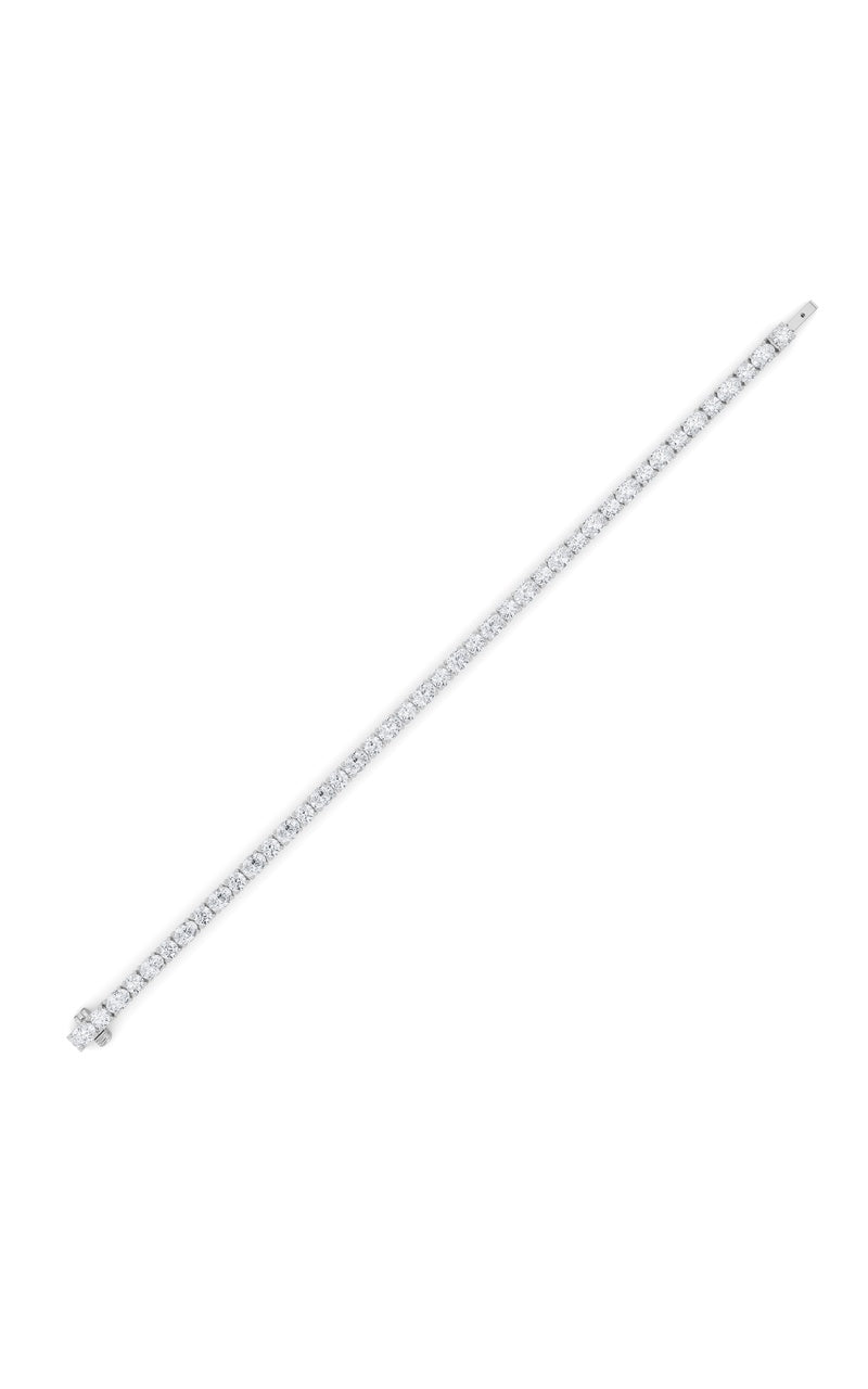 7Cttw Oval Shaped Lab Grown Diamond (F/VS) East West Bracelet in 14K Gold