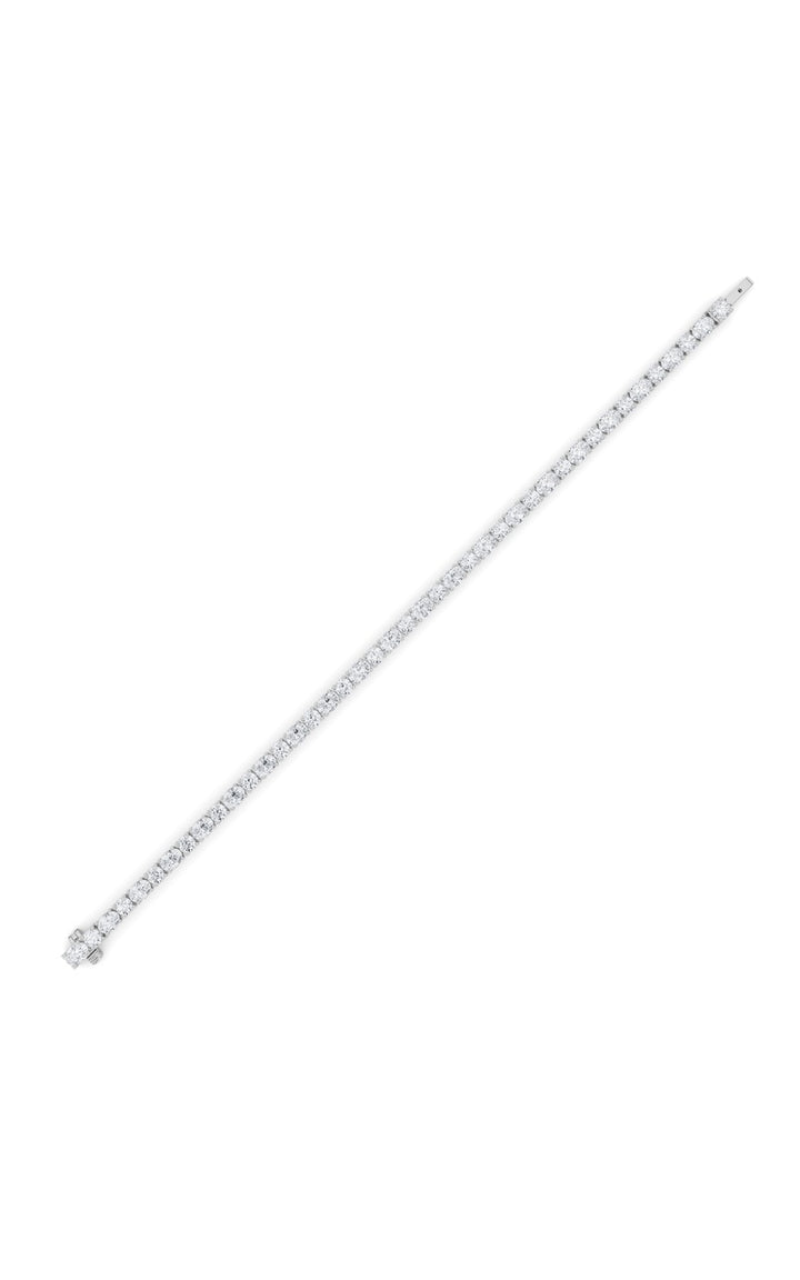 7Cttw Oval Shaped Lab Grown Diamond (F/VS) East West Bracelet in 14K Gold