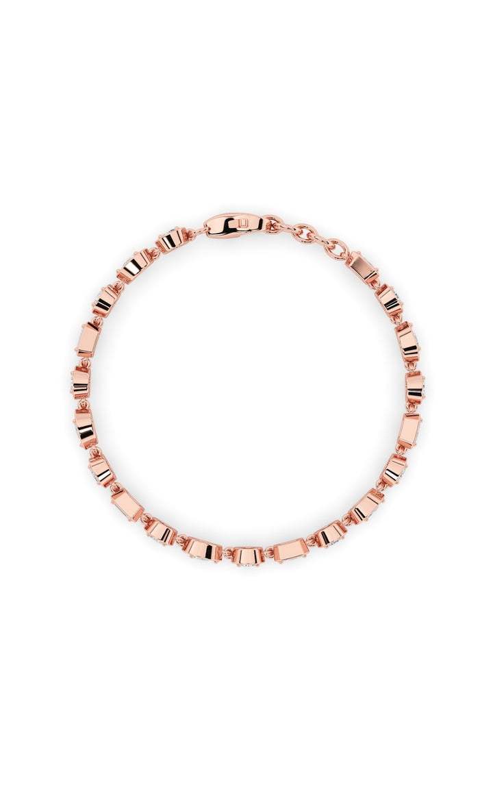 4Cttw Mix Shaped Lab Grown Diamond (G/VS) Bracelet in 14K Gold