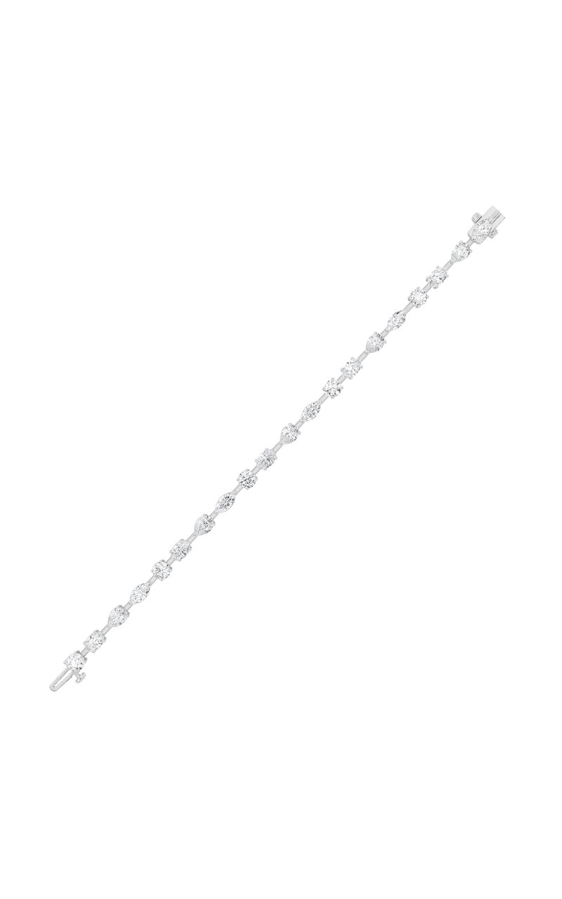 6Cttw Mix Shaped Lab Grown Diamond East &amp; West Bracelet in 14K Gold (F/VS)