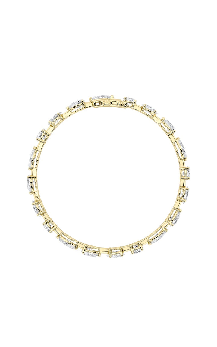 7Cttw Mix Shaped Lab Grown Diamond (F/VS) Bracelet in 14K Gold