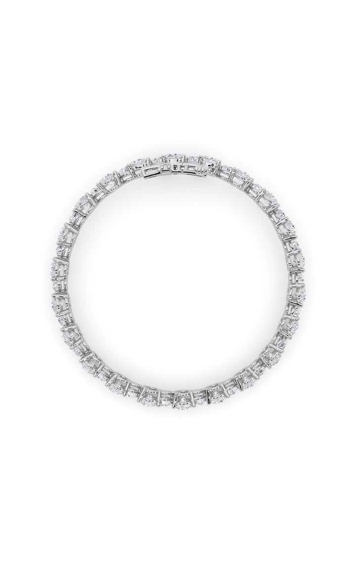 13Cttw Round Shaped Lab Grown Diamond (F/VS) Cluster Bracelet in 14K Gold