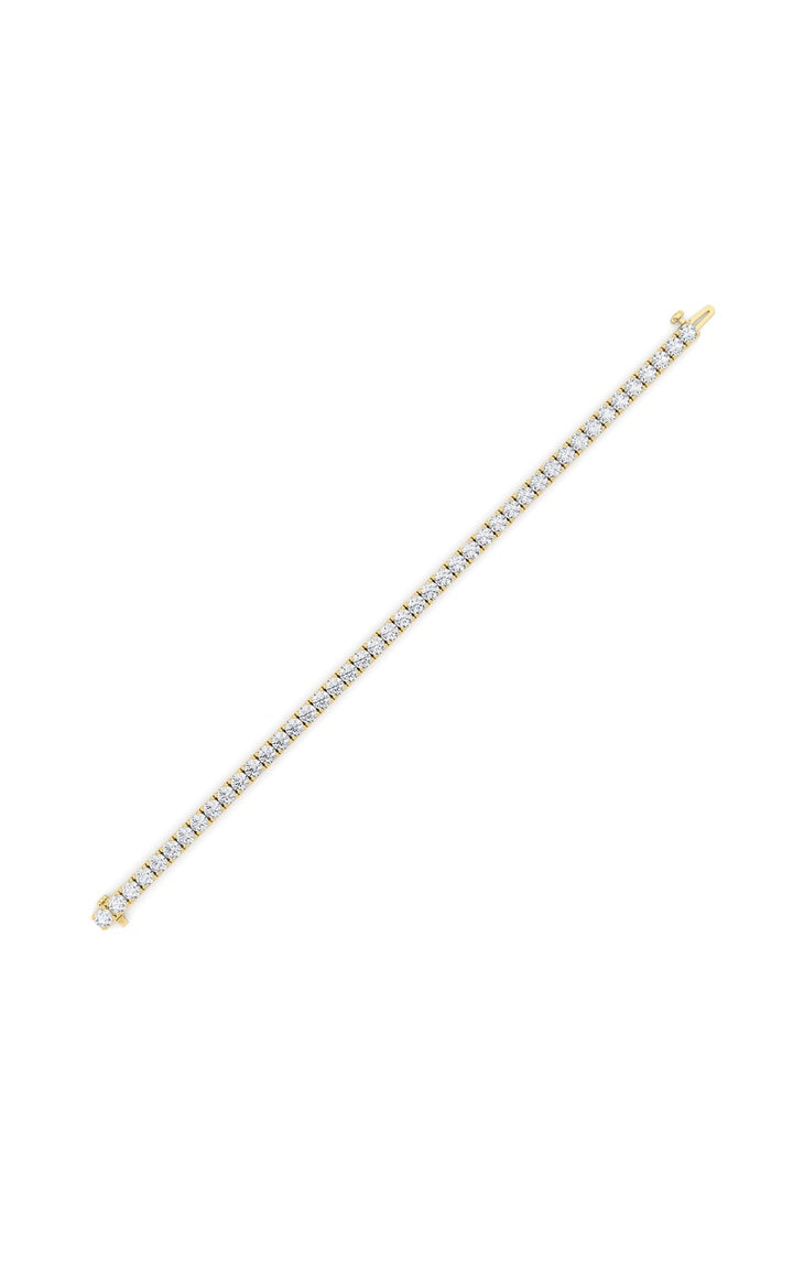10.25Cttw Round Shaped Lab Grown Diamond (F/VS) Bracelet in 14K Gold