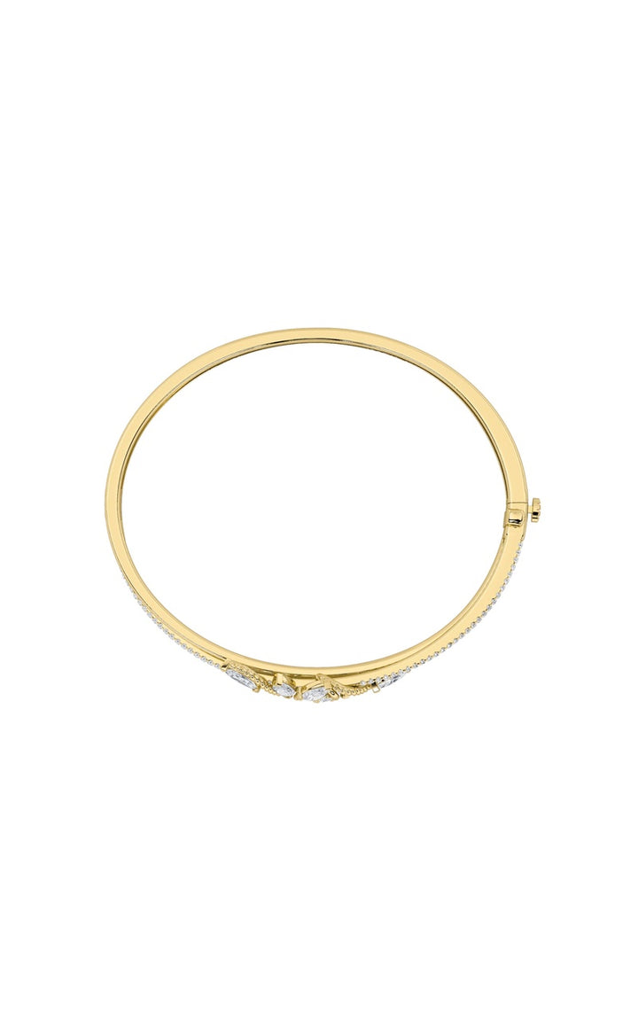 2Cttw Marquise Shaped Lab Grown Diamond (F/VS) Bracelet in 14K Gold