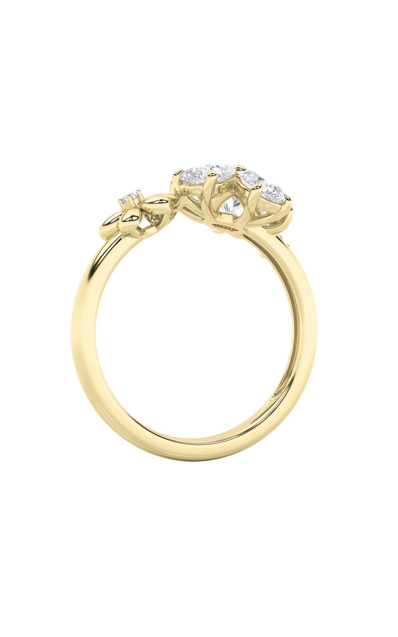 5.4Cttw Mix Shaped Lab Grown Diamond (F/VS) Bracelet in 14K Gold