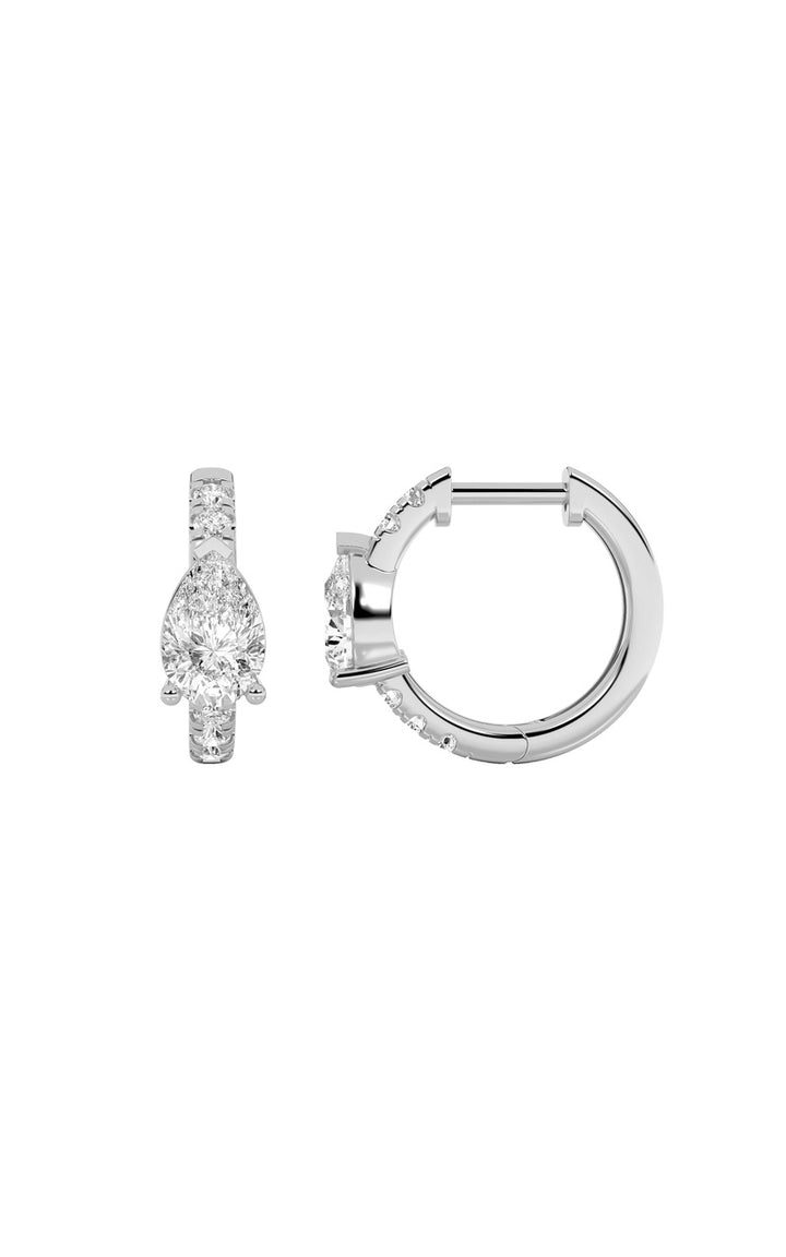14K White Gold Earring KJ00184H.PS-1.5-21F