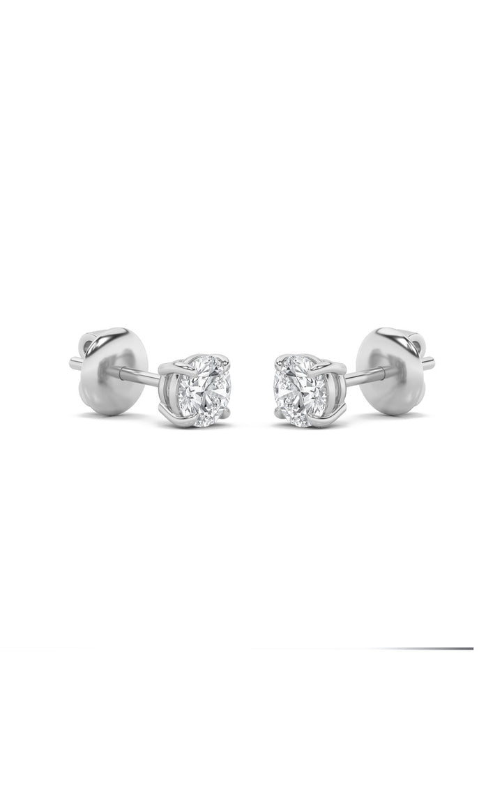 0.25Cttw Round Shaped Lab Grown Diamond (F/VS) Stud Earrings in 14K Gold