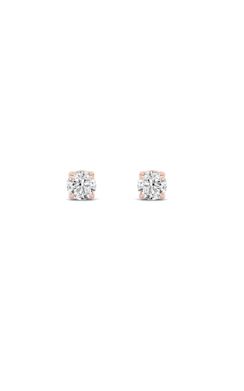 6Cttw Round Shaped Lab Grown Diamond (F/VS) Classic Basket Set Stud Earrings in 14K Gold