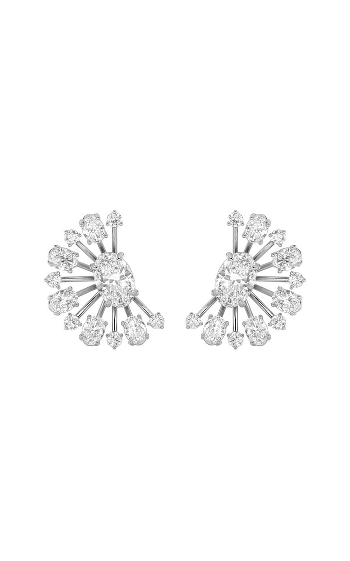 4.5Cttw Oval Shaped Lab Grown Diamond (F/VS) Astralis Earrings in 14K Gold