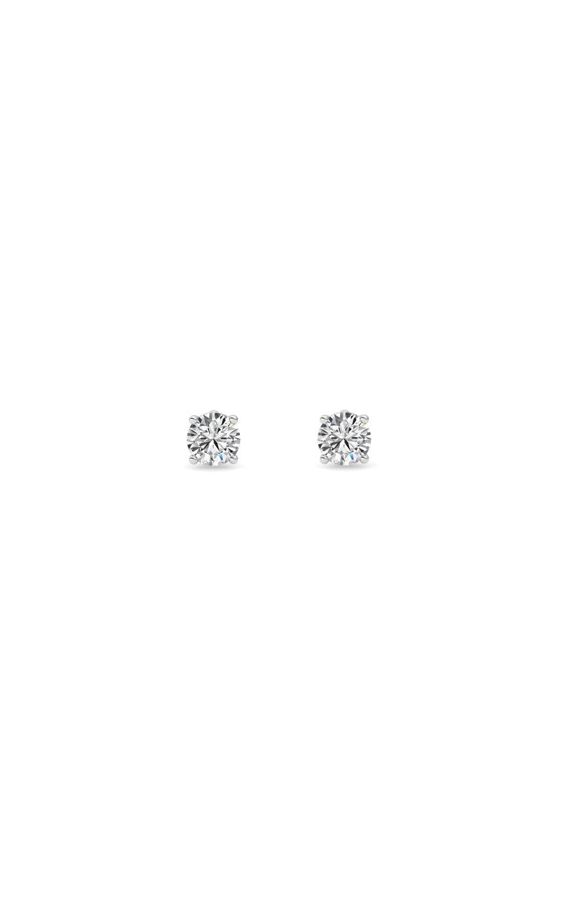 0.25CTW Round Shaped Lab Grown Diamond (F/VS) Stud Earrings in 14K Gold