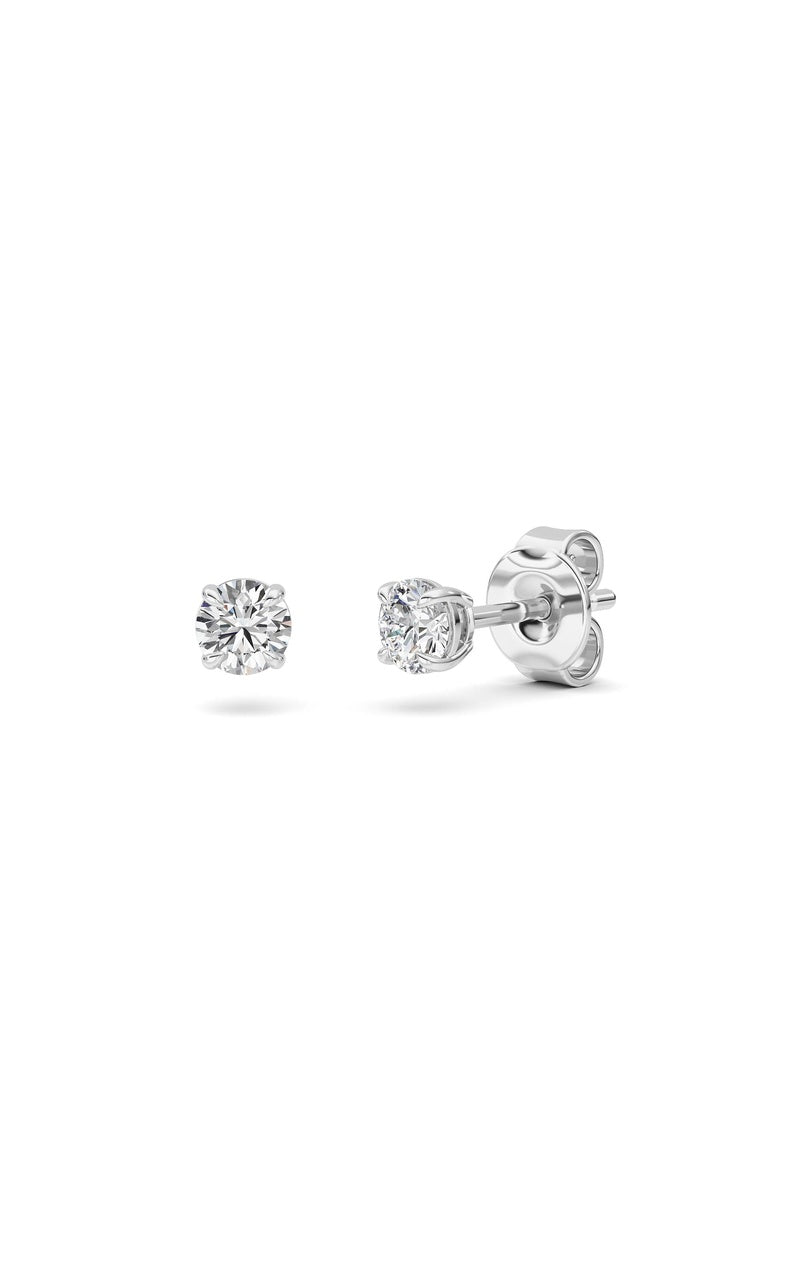 0.5Cttw Round Shaped Lab Grown Diamond (F/VS) Stud Earrings in 14K Gold