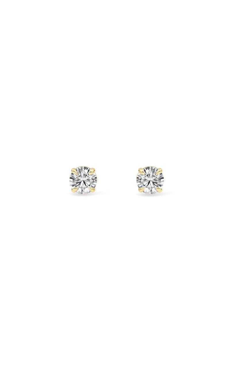 0.5Cttw Round Shaped Lab Grown Diamond (F/VS) Stud Earrings in 14K Gold