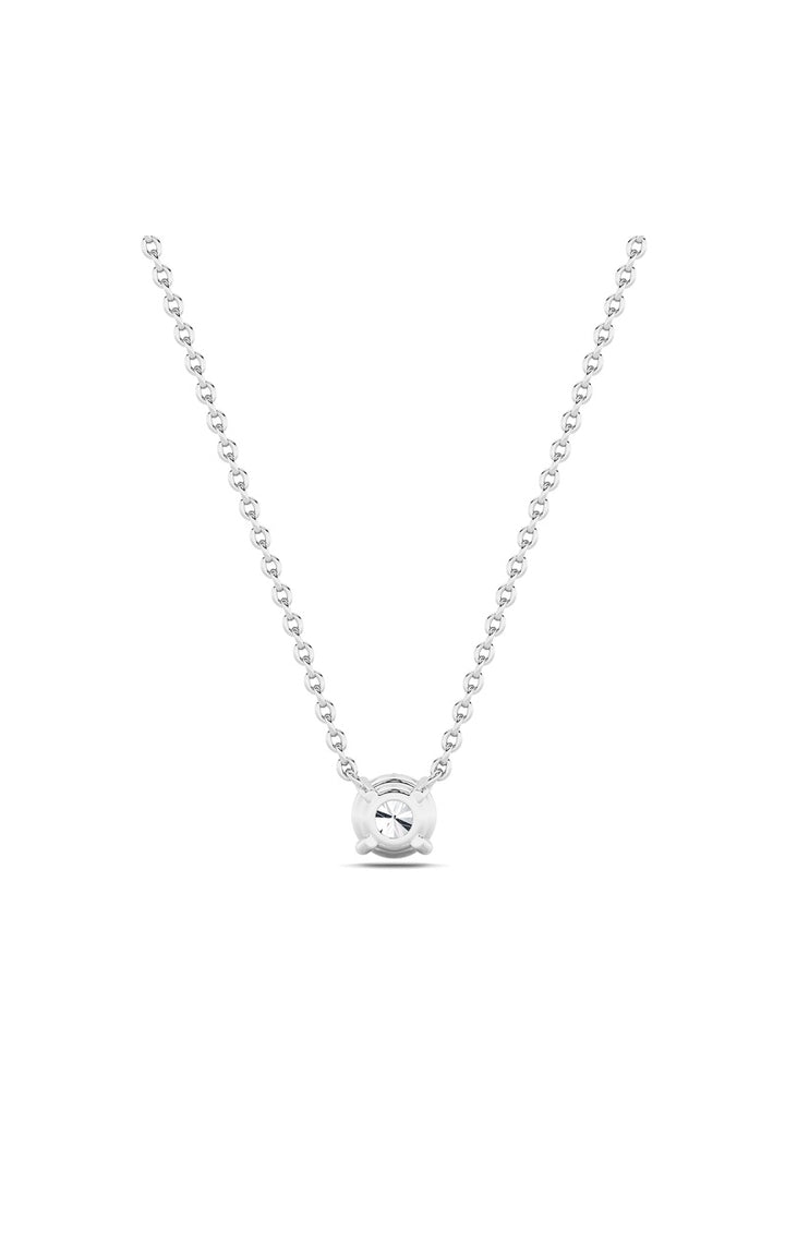 1Cttw Round Shaped Lab Grown Diamond (F/VS) Solitaire Necklace in 14K Gold