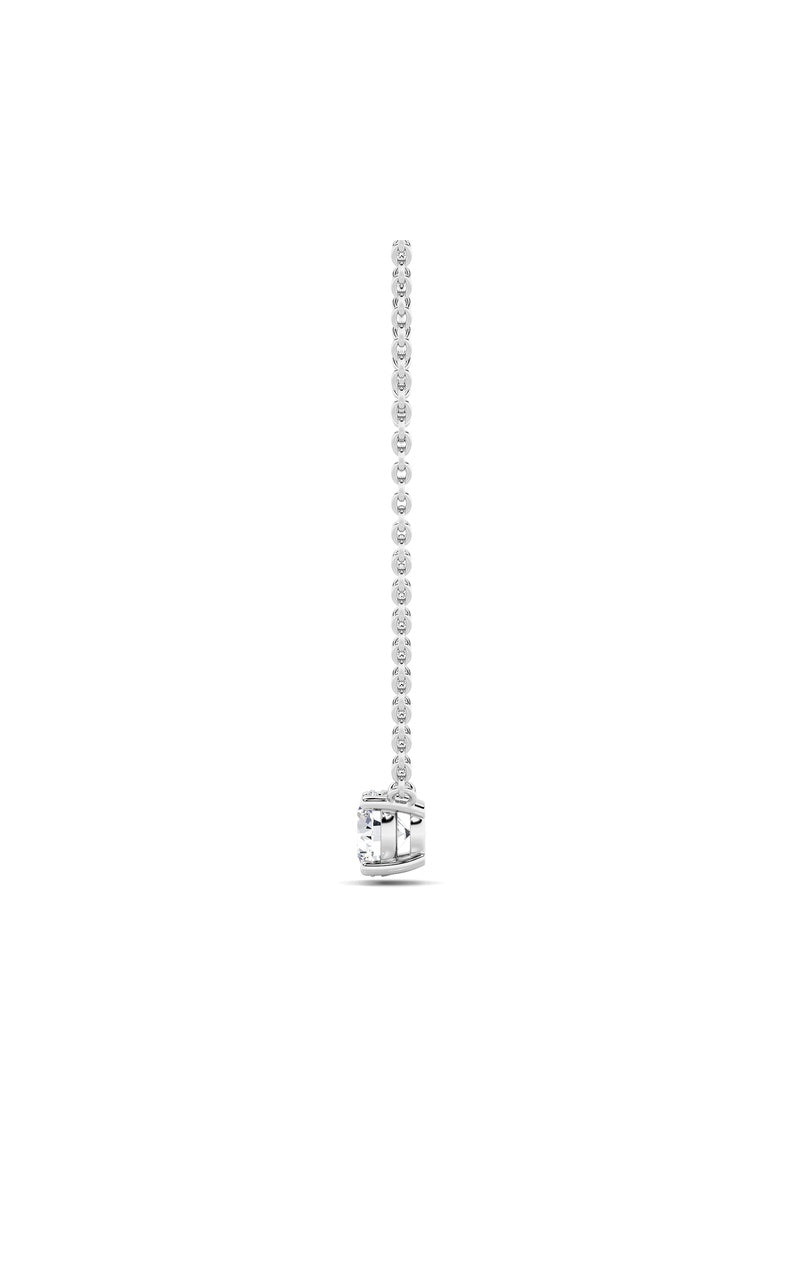 1.5Cttw Round Shaped Lab Grown Diamond (F/VS)  Necklace in 14K Gold