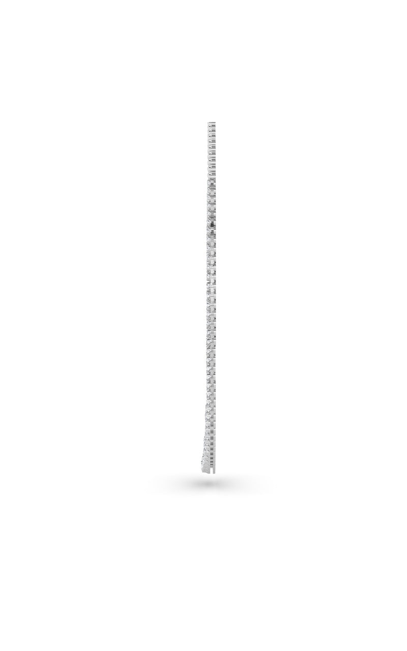15Cttw Round Shaped Lab Grown Diamond (F/VS) Graduating Half Riviera Necklace in 14K Gold