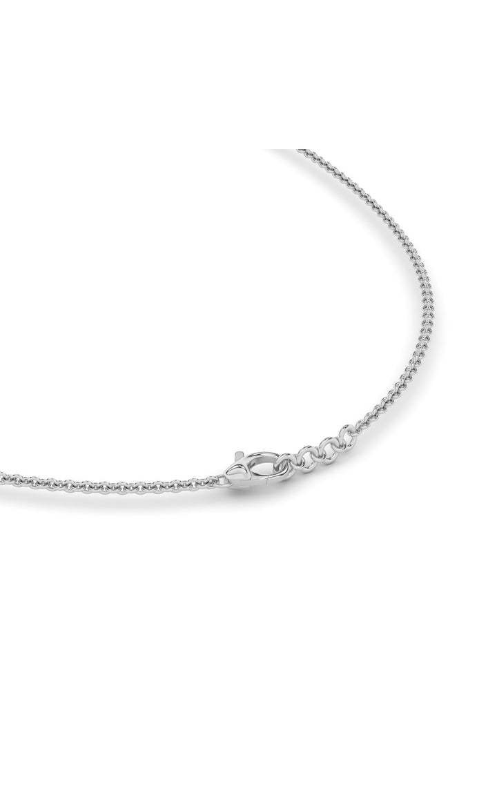 3Cttw Round Shaped Lab Grown Diamond (F/VS) Graduating half    Necklace in 14K Gold